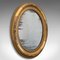 Antique Georgian English Gilt Gesso and Mercury Plate Oval Mirror, 1800s, Image 1