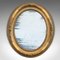 Antique Georgian English Gilt Gesso and Mercury Plate Oval Mirror, 1800s, Image 2