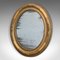 Antique Georgian English Gilt Gesso and Mercury Plate Oval Mirror, 1800s 3