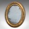 Antique Georgian English Gilt Gesso and Mercury Plate Oval Mirror, 1800s, Image 3