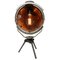 Industrielle Vintage Vintage Gaz Stehlampe aus Gusseisen und Klarglas 2