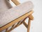 Midcentury Danish pair of easy chairs in solid beech and new fabric 1960s, Image 8