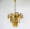 Mid-Century 3-Tier Brass and Glass Chandelier from Vistosi, 1960s, Image 11