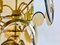 Mid-Century 3-Tier Brass and Glass Chandelier from Vistosi, 1960s 18