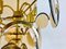 Mid-Century 3-Tier Brass and Glass Chandelier from Vistosi, 1960s, Image 18
