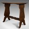 Antique Edwardian Italian Carved Oak Side Table, 1910s 3