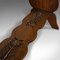 Antiker italienischer edwardianischer Beistelltisch aus geschnitzter Eiche, 1910er 11