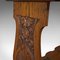 Tavolino edoardiano antico in quercia intagliata, Italia, anni '10, Immagine 10