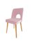 Baby Pink Shell Dining Chairs by Lesniewski for Slupskie Fabryki Mebli, 1960s, Set of 6 2