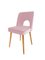 Chaises de Salon Shell Rose par Lesniewski pour Slupskie Fabryki Mebli, 1960s, Set de 6 2