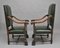 Vintage Carolean Style Carved Armchairs, 1920s, Set of 2, Image 11