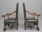 Vintage Carolean Style Carved Armchairs, 1920s, Set of 2 9