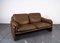 Brown Leather DS 61 2-Seat Sofa from de Sede, 1960s 7