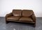 Brown Leather DS 61 2-Seat Sofa from de Sede, 1960s 6