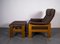 Leather Armchair & Stool from Skipper, 1982, Set of 2 8