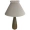 Fully Restored Celadon Glazed Stoneware Table Lamp by Gerd Bogelund for Royal Copenhagen, 1960s 1