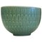 Fully Restored Small Green Faience Marselis Bowl by Nils Thorsson for Aluminia/Royal Copenhagen, 1950s, Image 1