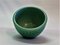 Fully Restored Small Green Faience Marselis Bowl by Nils Thorsson for Aluminia/Royal Copenhagen, 1950s 2