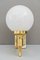 Große Antike Jugendstil Wandlampe aus Opalglas 2