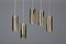 Vintage Small Brass Pendant Lights, Set of 5, Image 1