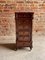 Antique French Walnut and Marble Nightstand, 1890s, Image 11