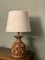 Lámpara de mesa vintage de gres marrón de Bitossi, años 60, Imagen 2