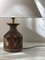 Lámpara de mesa vintage de gres marrón de Bitossi, años 60, Imagen 6