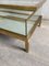 Mid-Century French Sliding Brass Top Coffee Table with Mirror Bottom, 1970s 6