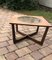 Round Glass and Gold Astro Style Coffee Table, 1960s, Image 1