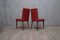 Mid-Century Italian Bologna Red Leather Chairs from Anonima Castelli, 1960s, Set of 2 4