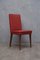 Mid-Century Italian Bologna Red Leather Chairs from Anonima Castelli, 1960s, Set of 2 1