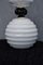 Mid-Century Italian White and Black Blown Murano Glass Lantern, 1970s 2