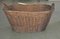 Rustic Wood Basket, 1940s 2