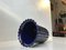 Danish Blue Fluted Ceramic Vase from Eslau, 1970s, Image 3