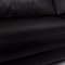 Black Impact Modular Leather 4-Seat Sofa from Roche Bobois 4