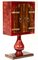Red Goatskin Dry Bar or Cabinet by Aldo Tura 3