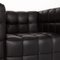 Black Kubus Leather Armchair by Josef Hoffmann for Wittmann 2