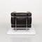 Black LC 2 Leather Armchair by Le Corbusier for Cassina 9