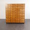 Oak Apothecary Multi-Drawer Chest of Drawers, France, 1950s 14