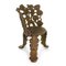 Cast Iron Chair with Floral Decoration, 1940s 1
