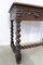 19th Century French Writing Table in Carved Oak with Lion Mask Decor 5