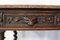 19th Century French Writing Table in Carved Oak with Lion Mask Decor 4