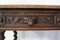 19th Century French Writing Table in Carved Oak with Lion Mask Decor, Image 4