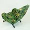 Mid-Century Italian Metal and Djungle Fabric Club Chair, 1960s, Image 8