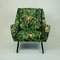 Mid-Century Italian Metal and Djungle Fabric Club Chair, 1960s 10
