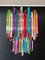 Multicolor Murano Glass Mariangela Chandelier with 107 Triedri, 1982 1