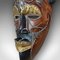 Maschera Tribale Tikar vintage in legno tropicale, Camerun, anni '70, Immagine 6
