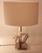 Mid-Century French Resin and Brass Table Lamp, 1970s, Image 6