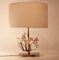 Mid-Century French Resin and Brass Table Lamp, 1970s, Image 1