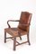Danish Patinated Leather Armchair, 1940s 1